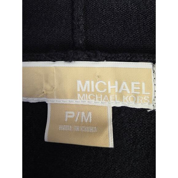 Michael Michael Kors Cropped Sweater Petite M Womens Black Pull On Classic - Picture 3 of 5